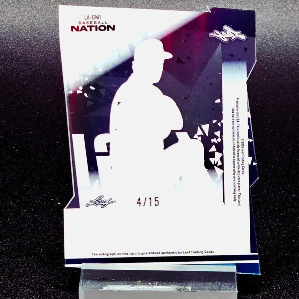 2025 Greg Maddux 4/15 LFG Die-Cut Acetate Auto RARE Atlanta Braves HOF